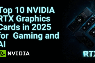 NVIDIA RTX 5090 and RTX 5080 graphics cards showcasing next-gen gaming and AI performance in 2025.